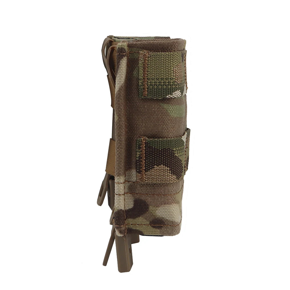 Tactical Medium FAST 5.56 Triple Mag Pouch Molle System with Kydex Clamps for Plate Carrier Airsoft M4 AR15 MAG Pouches