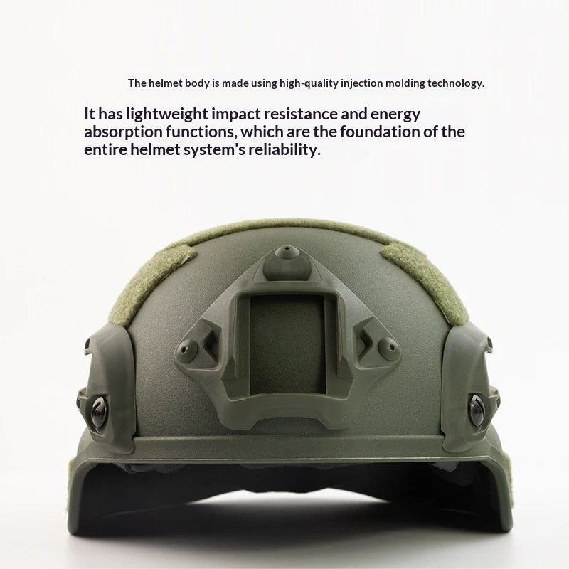Kids MICH 2000 Tactical Helmet, Youth Airsoft CS Game Helmet with Rails for Military Training & Summer Camp