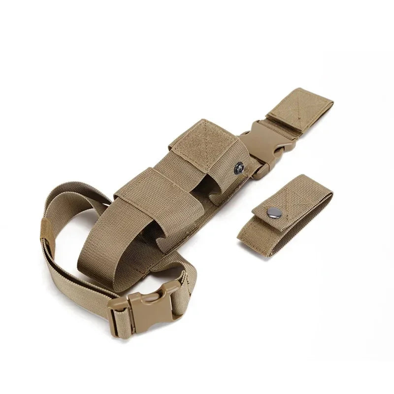 MK9 Pouch Belt Carriers Tactical Drop Leg Kettle Water Bottle Holster Thigh Pack Leg Bag,Pepper Spray Mini Extinguisher