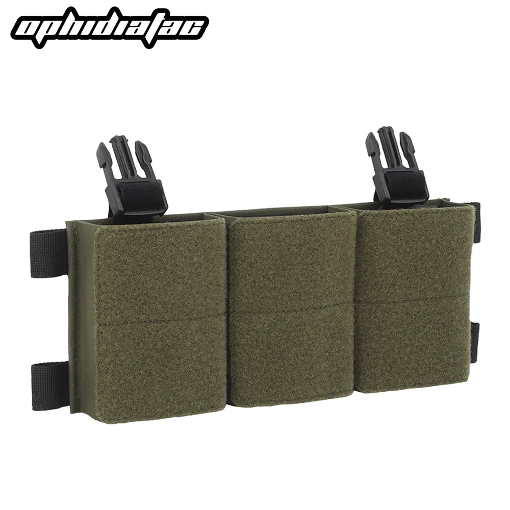 OPHIDIANTAC 5.56 Dual function pack triple chest vest with built-in quick draw dual expansion magazine
