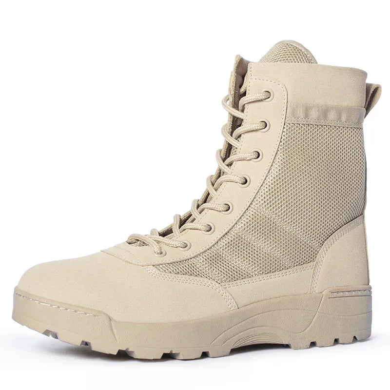 2026 New Men's High Quality Tactical Boots High Top Outdoor Boots Anti Kick and Anti-Collision Hiking Boots for Men Women Size 4