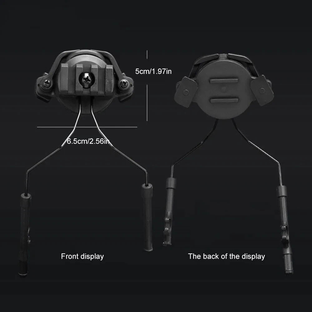Tactical Headset Rail Adapte /tactical Fast Rail Bracket/helmet Airsoft Earmuff Bracket 360 Degrees Rotation