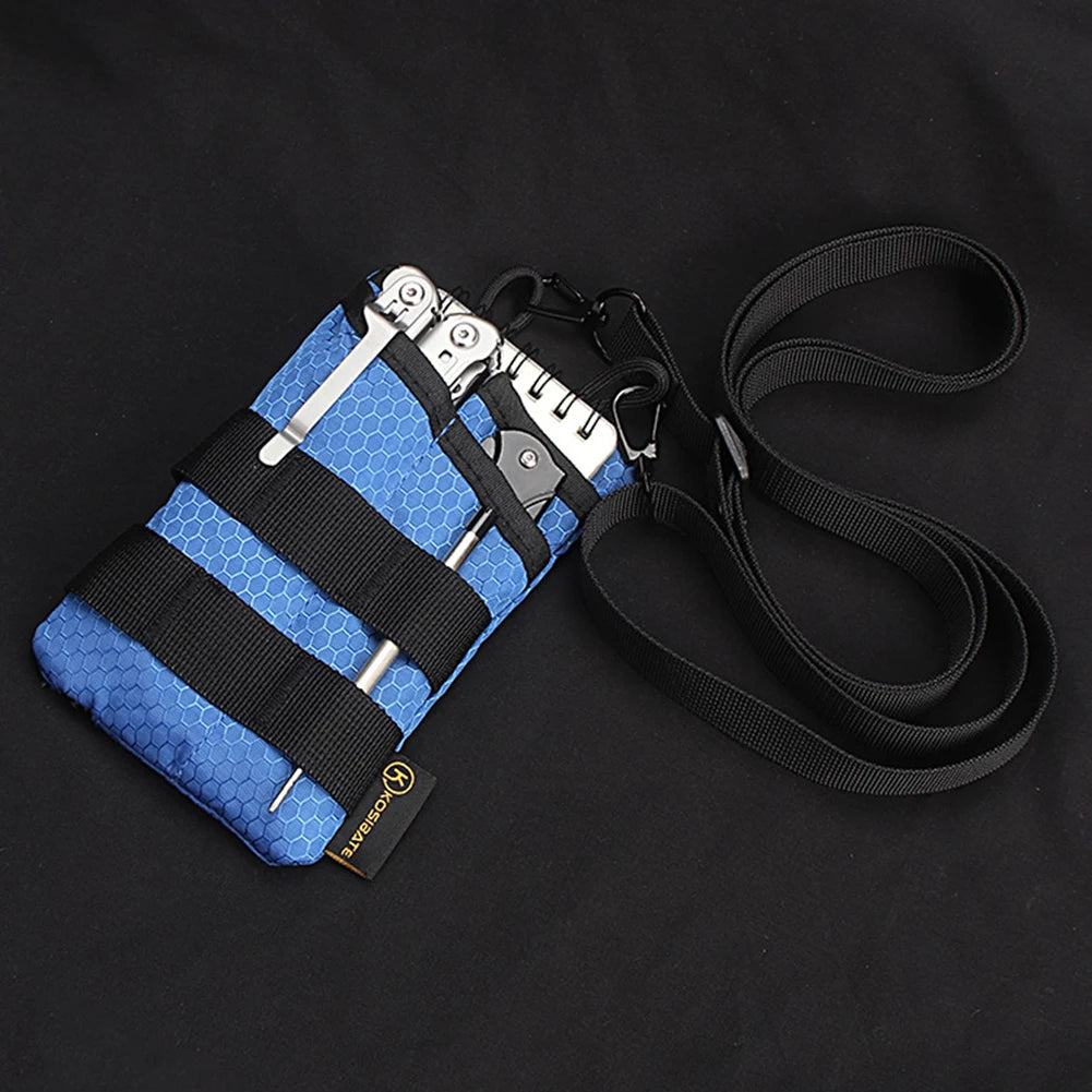EDC Tactical Tool Bag Foldable Mini EDC Pouch Sundries Bag Phone Pouch Key Card Case Organizer Waist Wallet Molle Shoulder Bag