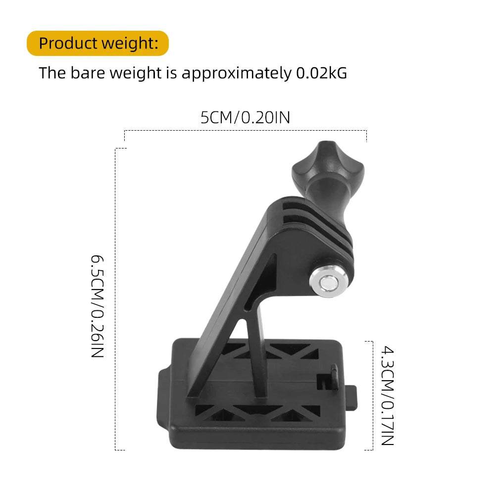 BOOIU Tactical Helmet Front Action Camera Fixed Install Mount For GoPro Hero Camera Adapter Stand Airsoft Helmet Accessories
