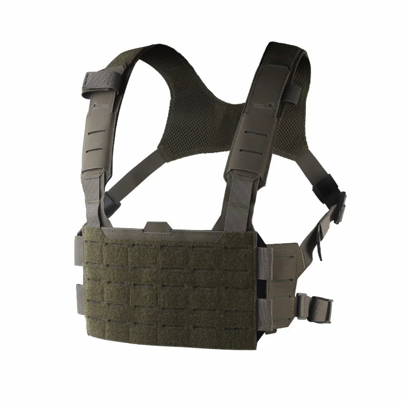 Tactical Vest Modular Chest Rig with Multifunctional Strap Outdoor Camping Field Training MOLLE Expansion Hunting Gear