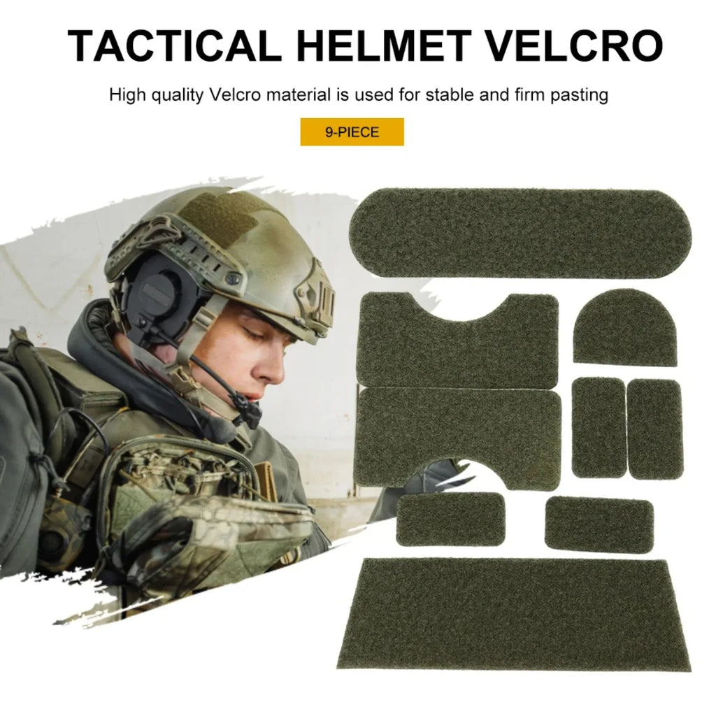 Tactical FAST Helmet Magic Sticker Hunting Patches Hook and Loop Sticky Fit AF Fast Mich IBH M88 Helmet Tape Cover Sticker
