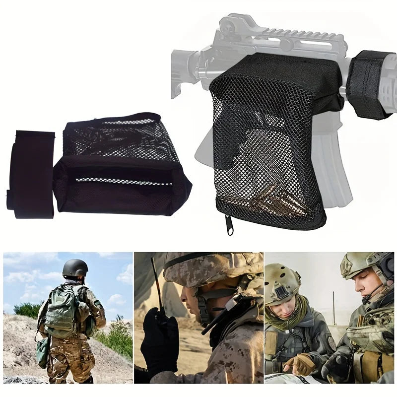 Nylon Mesh Bullet Shell Catcher Bag Tactical Military Ammo Brass Trap Spent Casing Collection Storage Pouch For Hunting Shooting