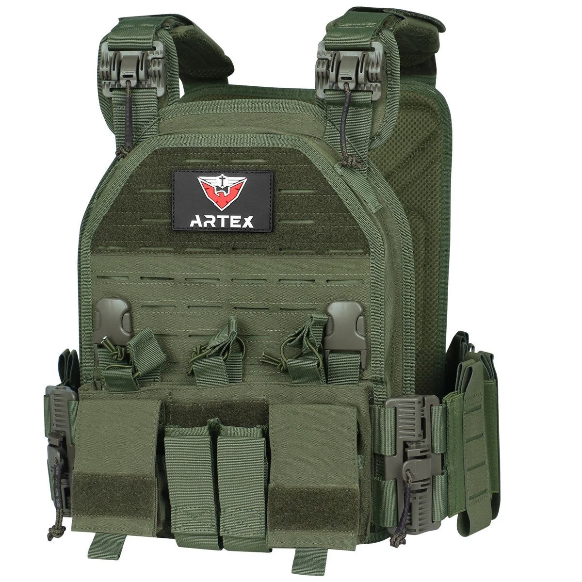 Artex Outdoor Tactical Vest for Men 1000D Nylon Quick Release Laser-Cutting Modular Lightweight Vest  Molle Chaleco Tactico
