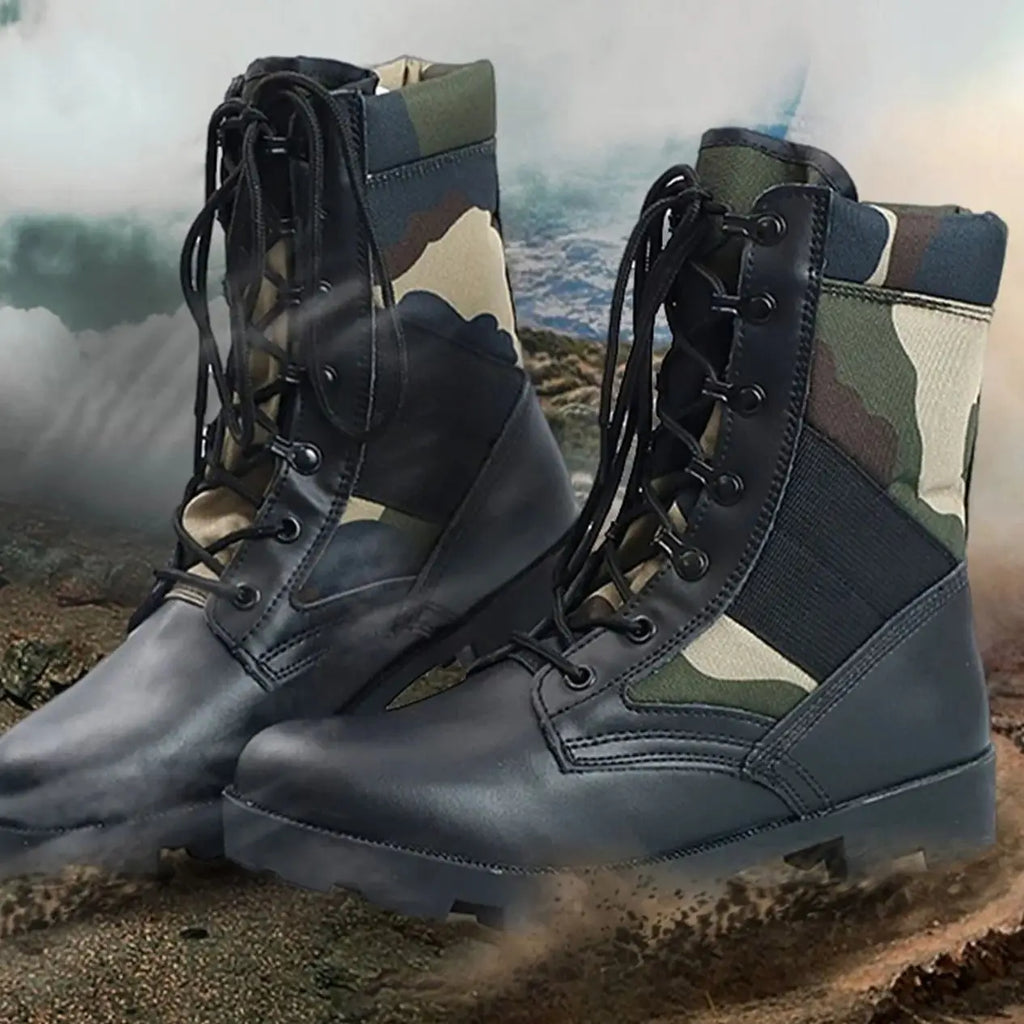 Men And Women's High-Top Panama Desert Tactical Boots Outdoor Hiking Shoes Mountaineering Boots Camouflage Hunting Boots
