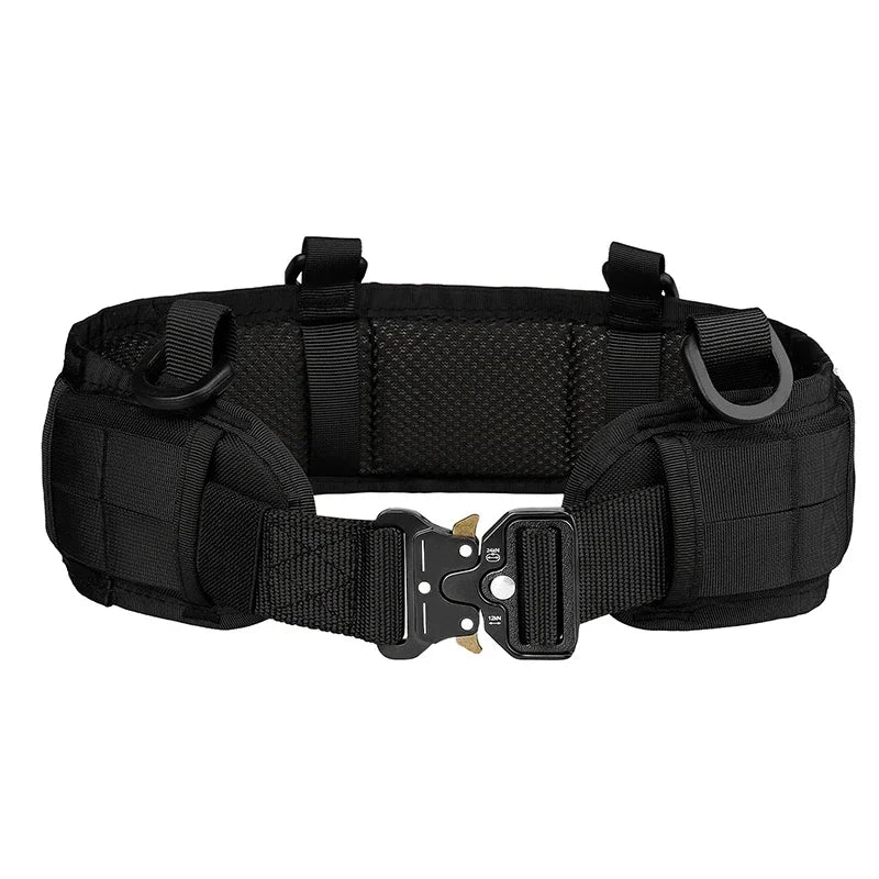 Outdoor Hunting Adjustable Padded Breathable Tactical Belt Multi-Function Buckle Nylon High Quality Outdoors Sport Canvas Belt