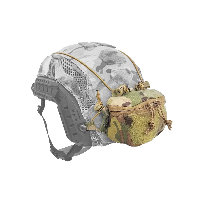 Tactical Helmet Pouch Night Vision Battery Box Storage Bag Rear Counterweight Pouch Airsoft Helmet Portable bag Accessories Gear