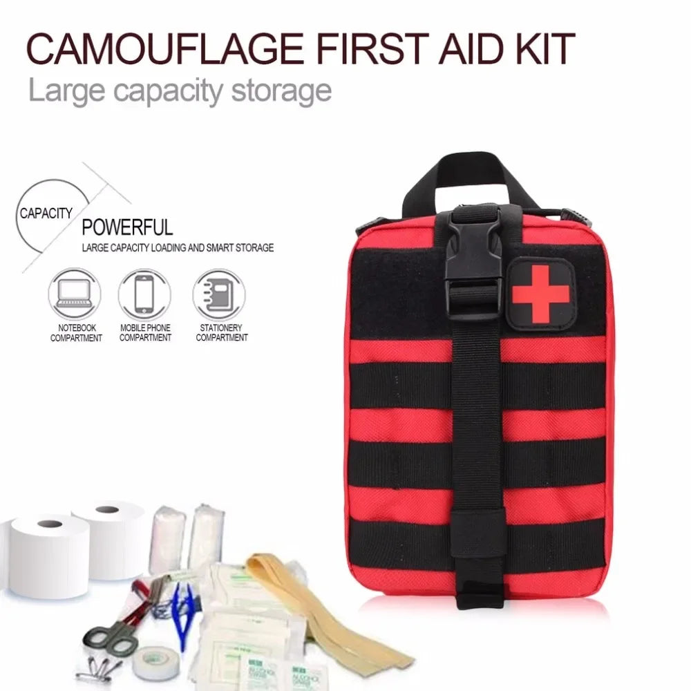 Outdoor Bag Survival Pouch Outdoor Medical Box Large Size SOS Bag Outdoor First Aid Bag Medical Kit Bag Molle EMT Emergency