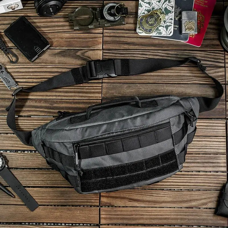 Tactical Crossbody Bag Outdoor Sport Cycling Large-capacity Waist Bag Waterproof Chest Pack Multi functional MOLLE Tool Bag