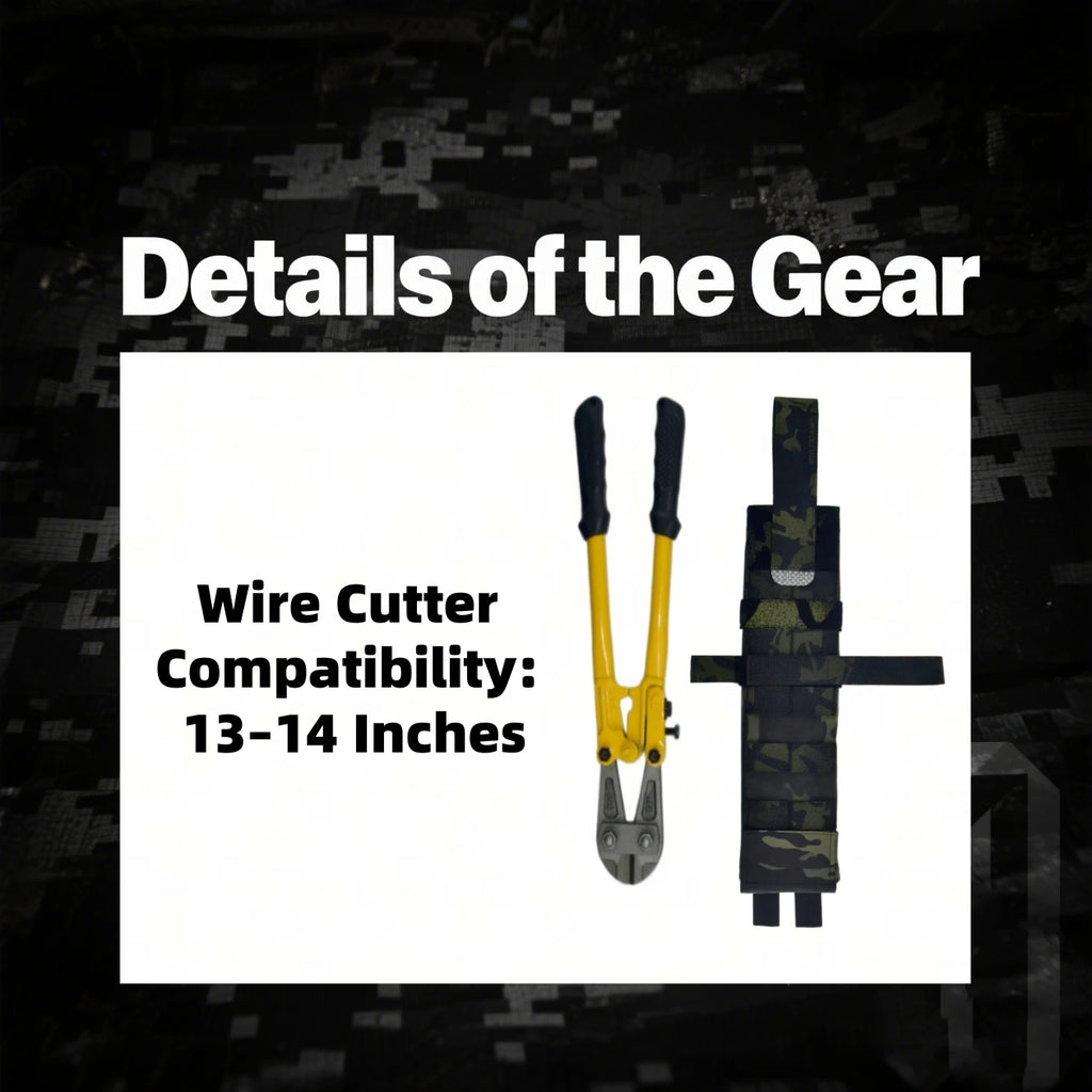 Tactical Breaching & Wire Cutter Storage Pouch, Fully Height Adjustable