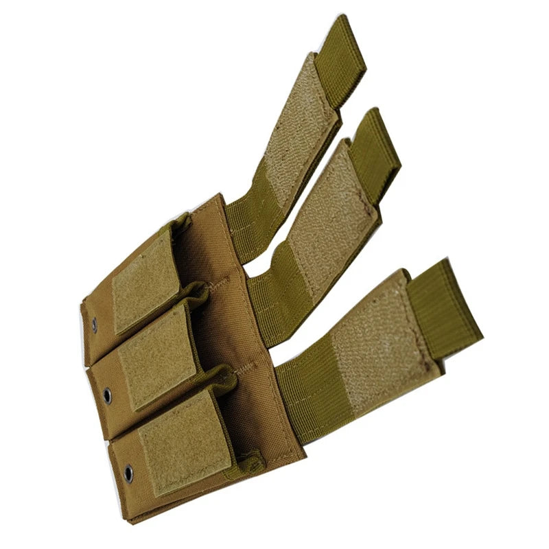 Tactical 9mm Molle pistol Mag shooting magazine bag hunting pistol Molle 17 P226 M9 triple double single Mag magazine POUCH