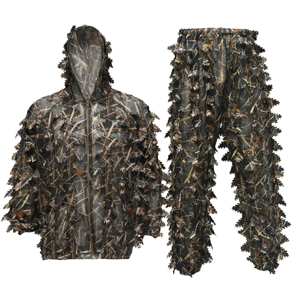 Summer Bionic Camouflage Hunting Suit Quick-Dry Breathable Outdoor Bird Watching Real CS Game Training Clothes