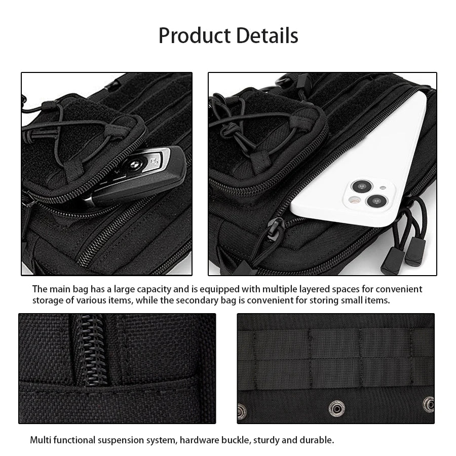 Portable accessory pack, multifunctional outdoor mountaineering waist bag