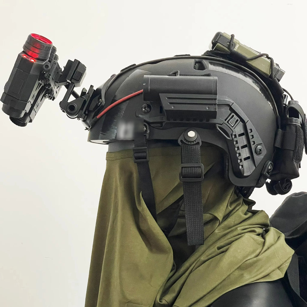 Tactical COD Koenig Helmet Set with Luminous Six Eye NVG Dummy Model Mask Survival Light for Call of Duty CS Game Role Playing