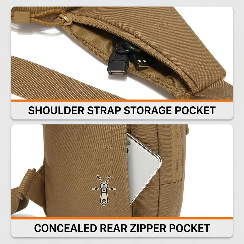 Tactical Pistol Gun Bag Concealed Carry Gun Holster Handgun Storage Chest Bag EDC Tool Pouch Pistol Gun Shoulder Sling Bag