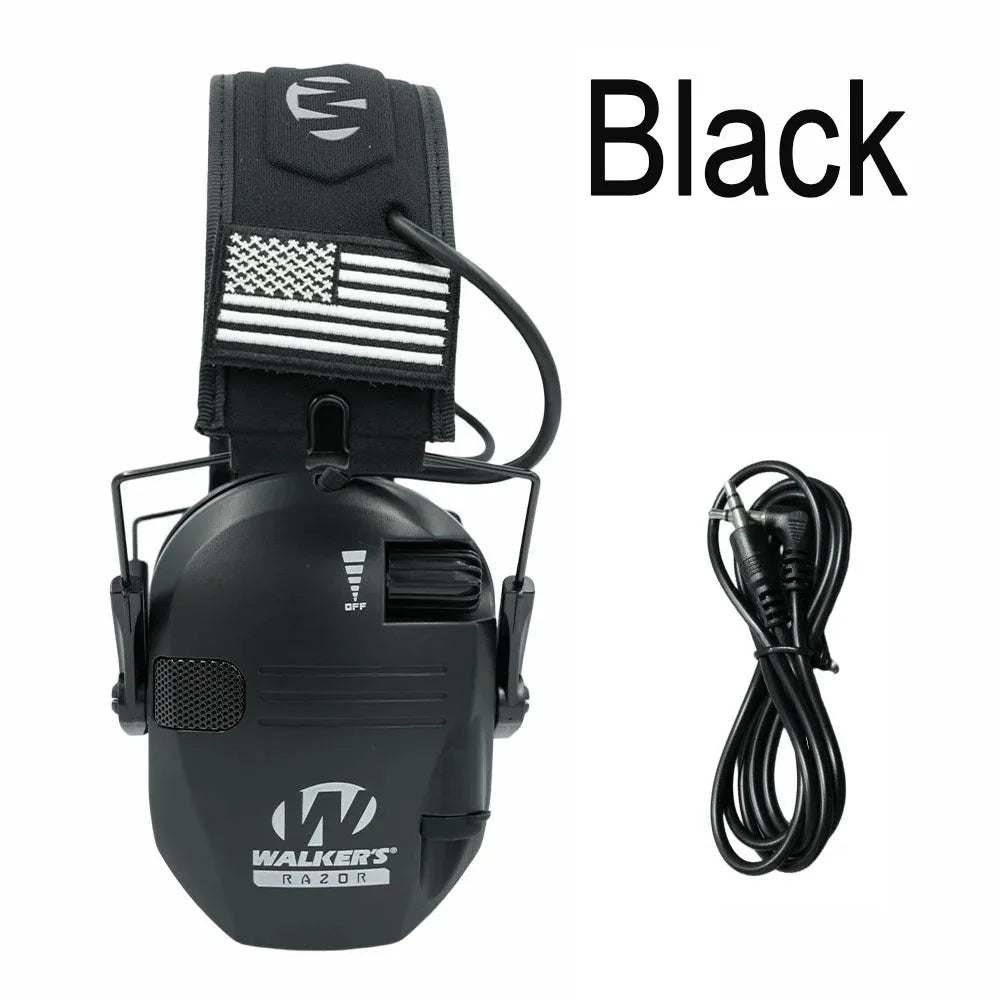 Tactical Electronic Shooting Hearing Protection Headset Earmuff Anti-noise Headphone Sound Amplification Foldable