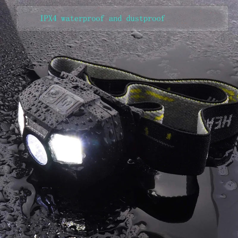 New USB Charging Tactical FAST MICH Helmet Light Signal Light Hunting Airsoft Fishing Headlight Survival Rescue Headlamp