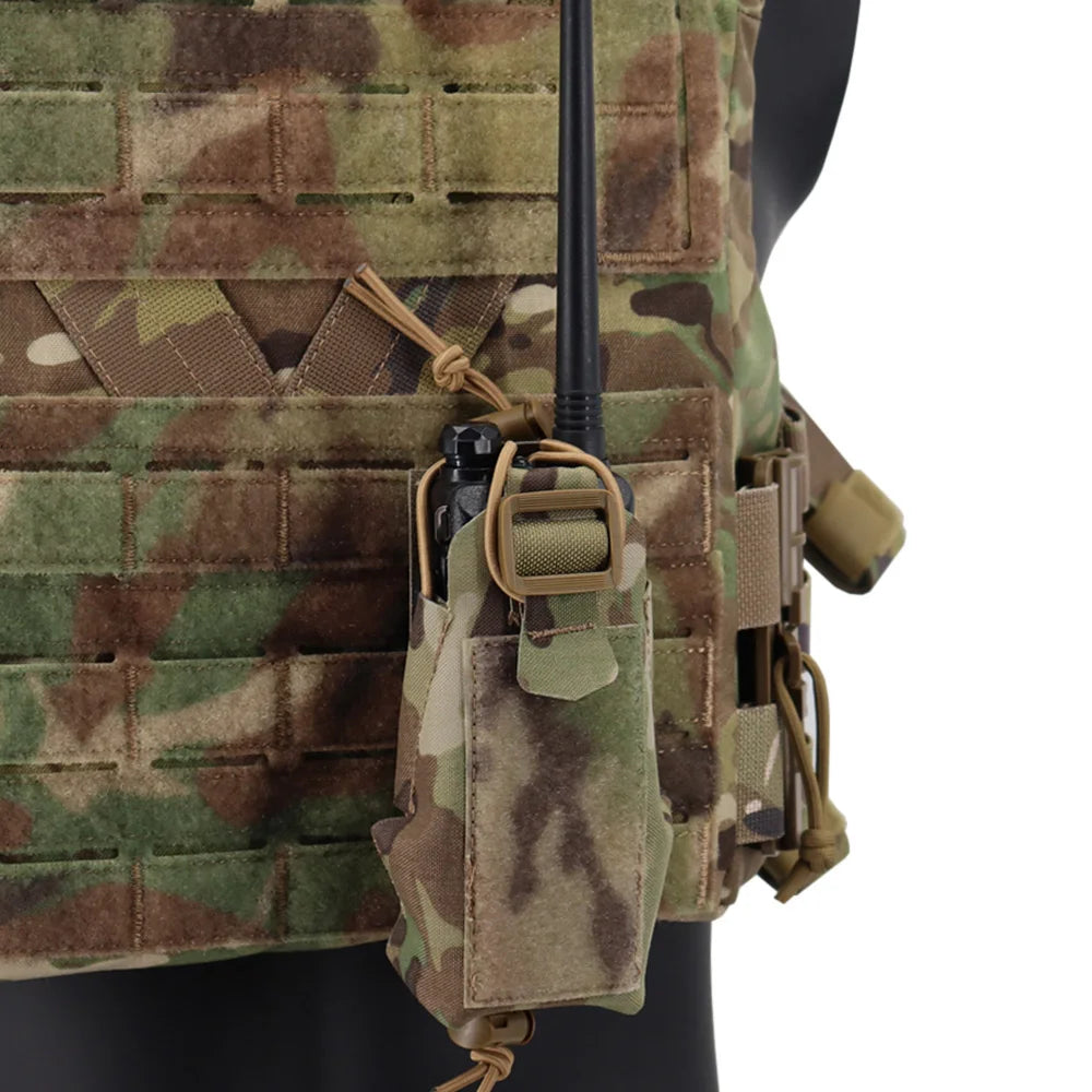 Molle Tactical Gridlok Radio Pouch UV5R UV82 BAOFENG/POFUNG Walkie Talkie Bag Intercom Pouch For Hunting Airsoft