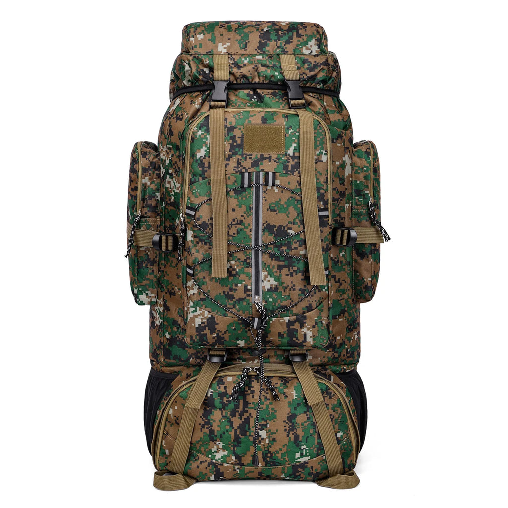 85L Large Hiking Backpack Waterproof Camping Bag Heavy Duty Climbing Rucksack for Outdoor Travel Trekking Picnic Gear  Sports