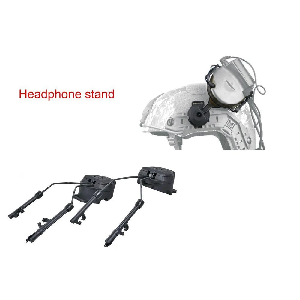 BOOIU Headset Rail Support POM and Stainless Steel Tactical Helmet Arc Rail Suspension Headset Support 2Pcs Headset Bracket  ﻿