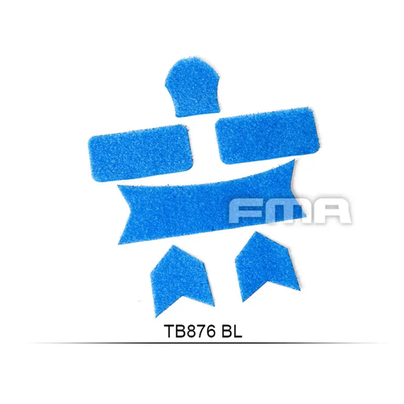 FMA Outdoor Maritime Helmet Velcro Set – Helmet Hook & Loop Patches BK/DE/FG/PK/BLUE TB876