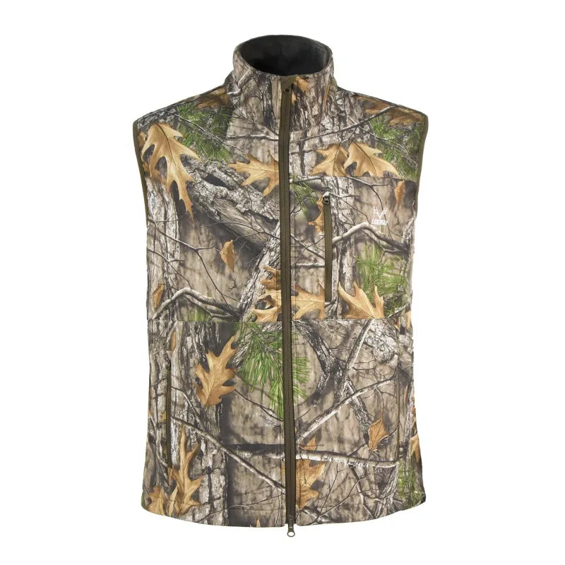 Winter Thickened Hunting Camo Vest Anti-Static Wear Resistant Full Zip For Outdoor Field Activities Hunting Vest