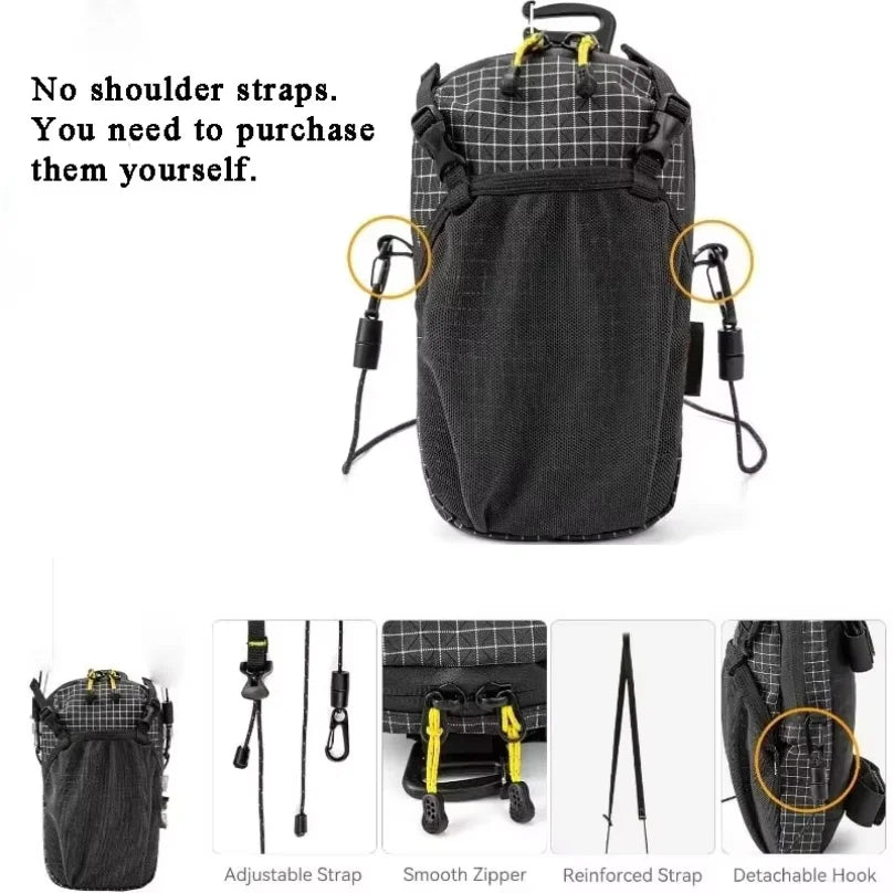 Backpack Shoulder Strap Attachment Bag Smartphone Pouch Waterproof Strap Pack for Sports Hiking Camping Lightweight