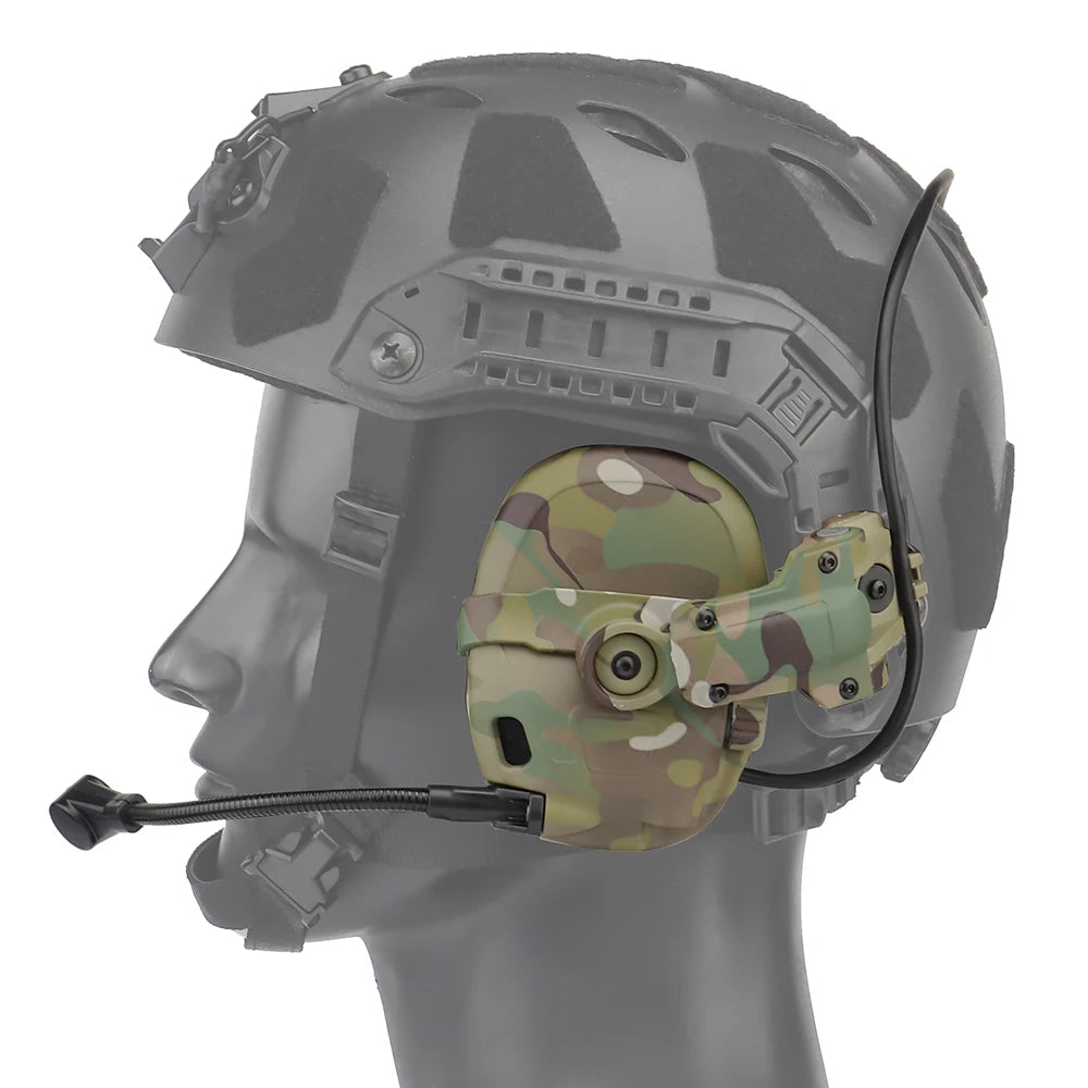 GEN 6 Tactical Headset Hunting Shooting Noise Reduction Headset for OPS Core ARC and Wendy Sport Helmet Head Mounted 2 in 1