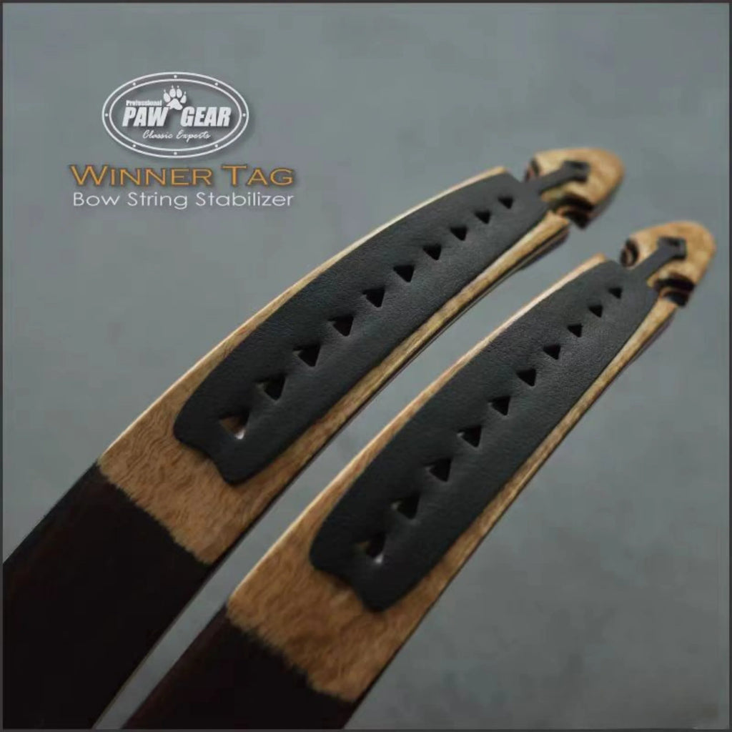 Recurve Bow Silencers for Hunting - Kangaroo Leather Limb Dampeners to Reduce Noise & Vibration (Pair)