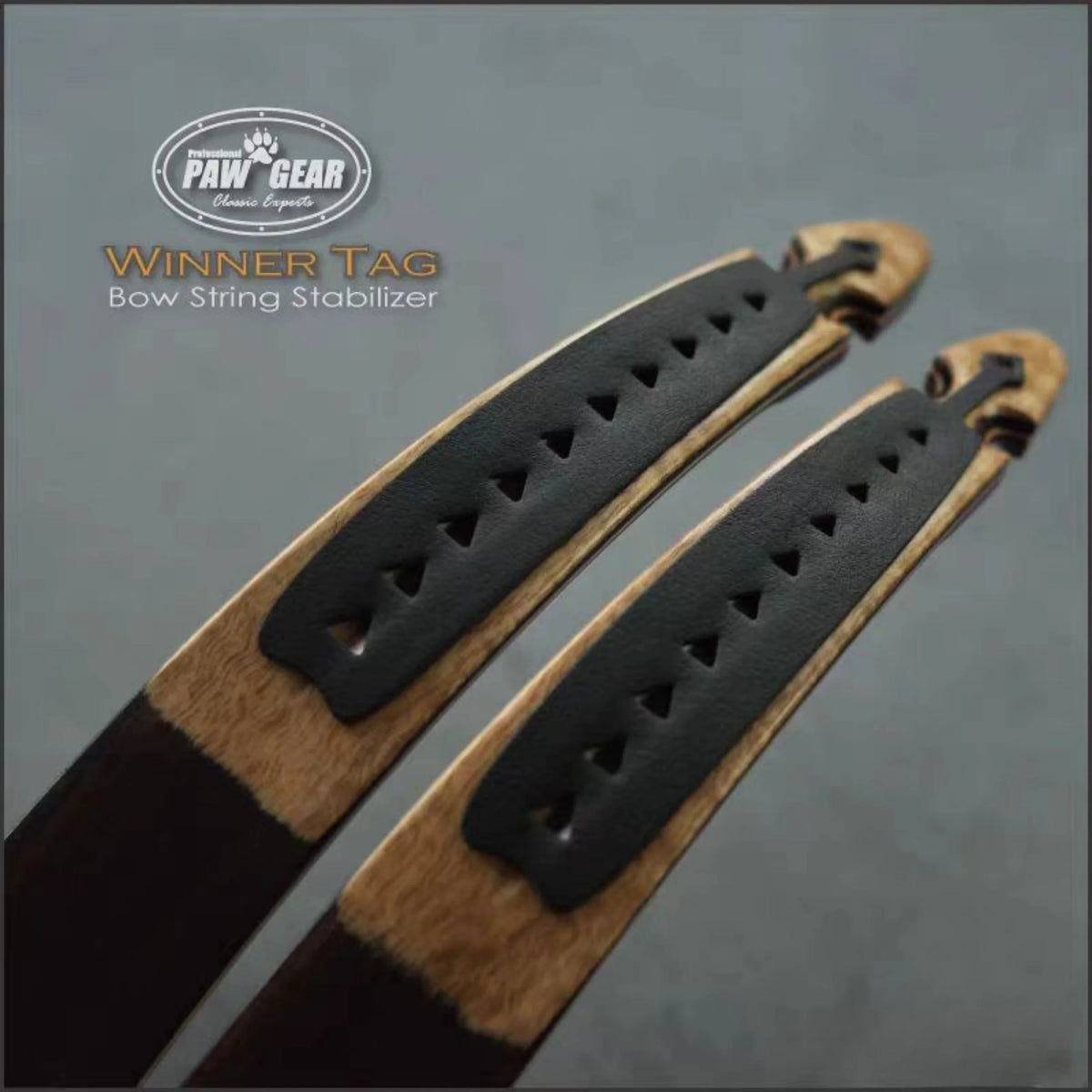 Recurve Bow Silencers for Hunting - Kangaroo Leather Limb Dampeners to Reduce Noise & Vibration (Pair)