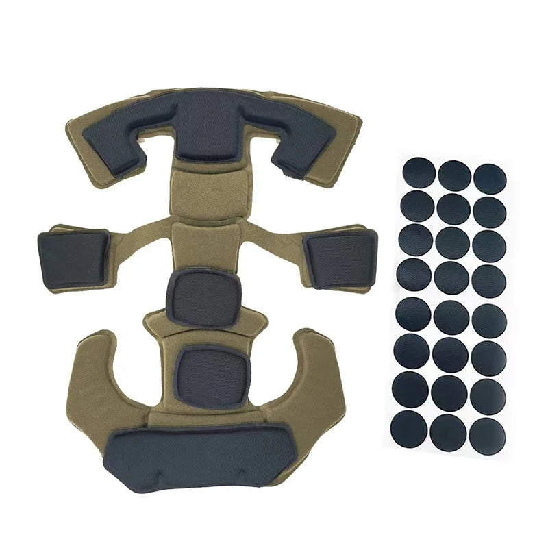 Tactical Helmet Suspension System, Helmet Lining, Shock-Absorbing Pads Compatible with Team Wendy FAST MICH Helmet