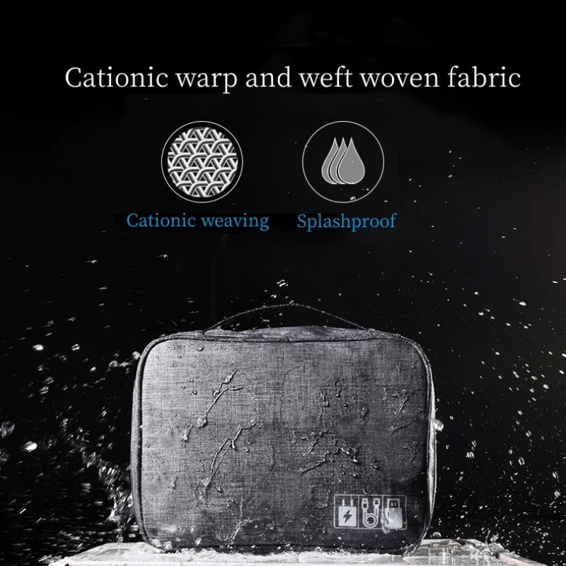 Large Capacity Electronics Accessories Travel Organizer Mouse Power Bank Cable All-in-One Portable Waterproof Storage Bag