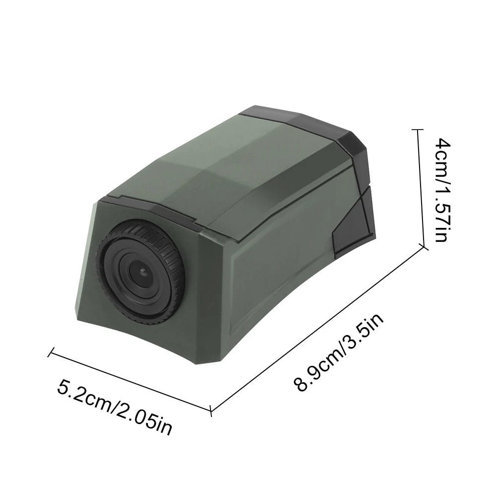 Helmet Mounted Camera Model Fast Helmet Cycling Helmet Decorative Accessory Tactical No Function Dummy Camera Model Toy (Green)