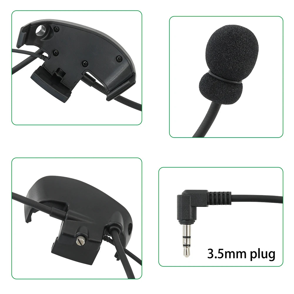 Electronic Shooting Headset Helmet Mounted Version Hunting Pickup and Noise Reduction Tactical Headset with External Mic Kit