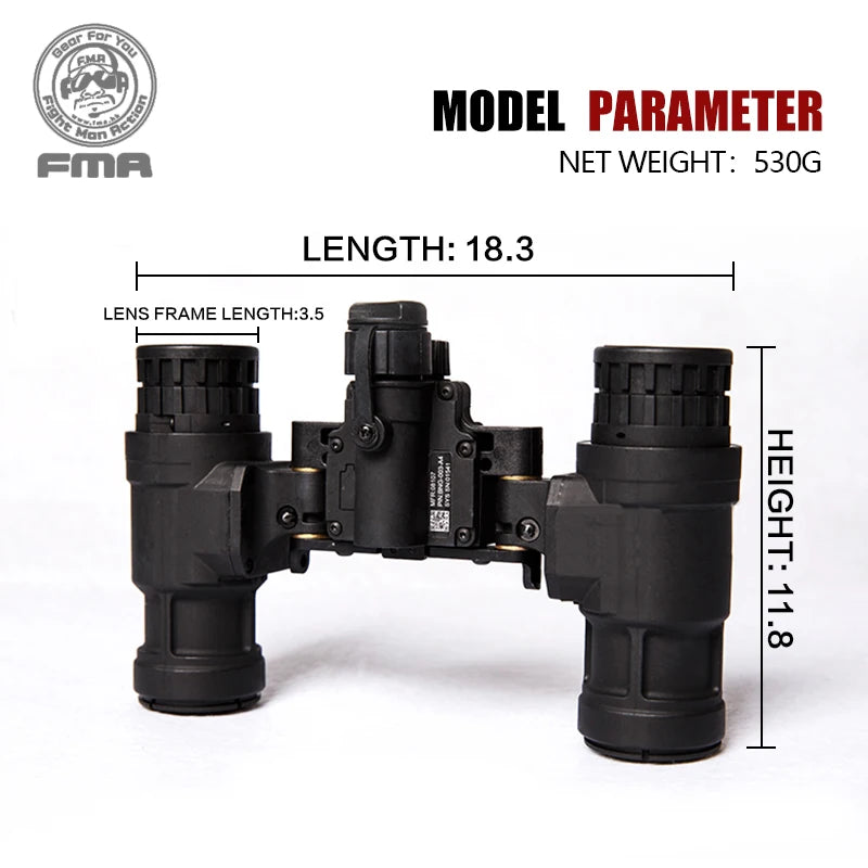 FMA Tactical Helmet NVG AN-PVS31 Dummy Model With Light Function Version TB1284-B NO Function Just Decoration