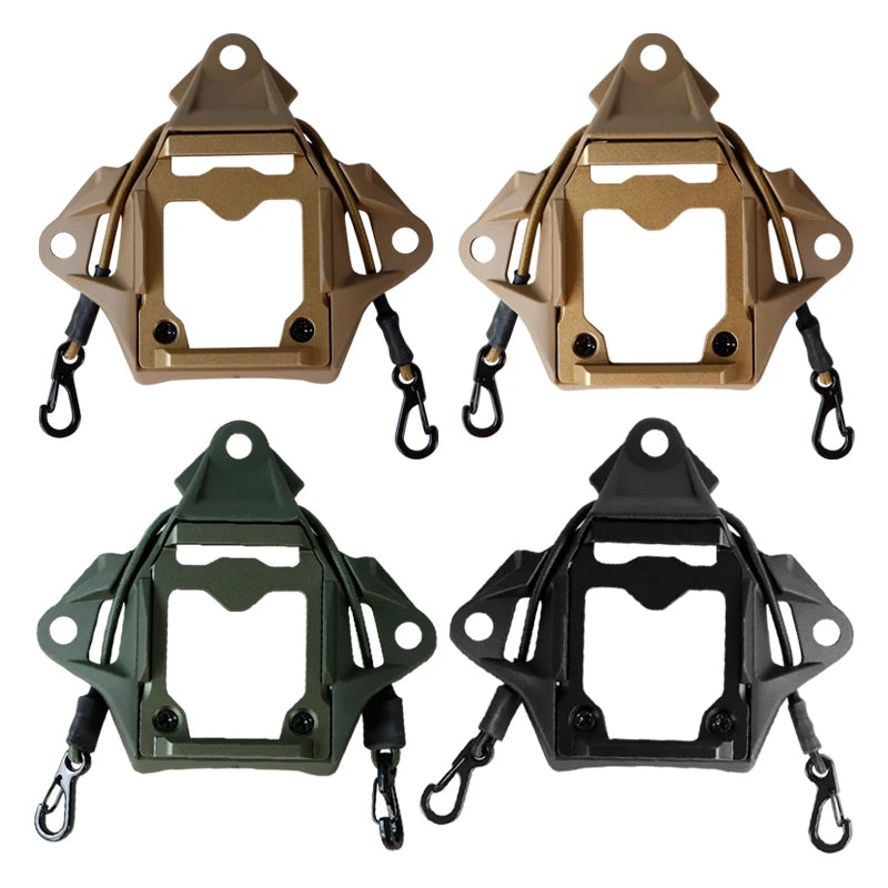 BOOIU Tactical Helmet Bracket Adapter with Hook Rope NVG Bracket Adapter Is Suitable For Fast Michaf Wendy Helmet Accessories
