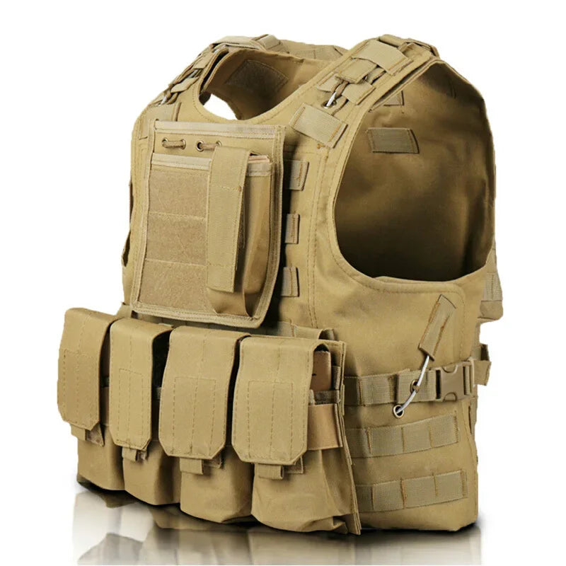 Tactical Vest CS Game Airsoft Assault Molle Vest Equipment Outdoor Clothing Hunting Camouflage Vest Combat Security Waistcoat