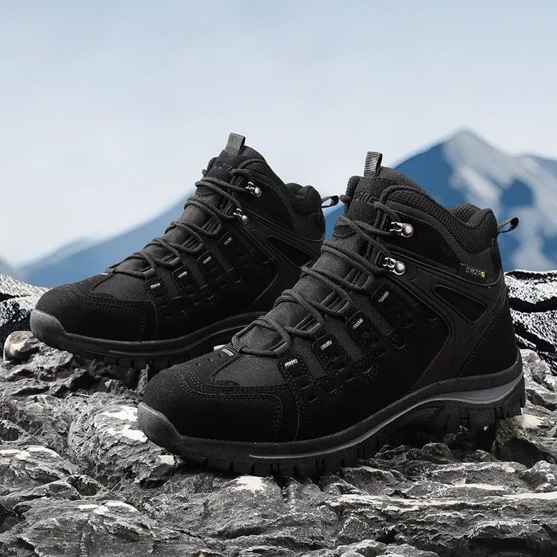 New Fashion Brand Male Motorcycle Boots Comfortable Ankle Boots for Men Leisure Walking Shoes Personality Botas Treking Footwear