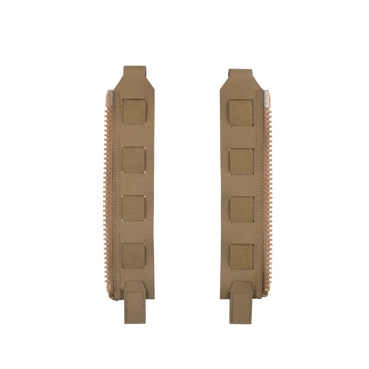 Tactical Back Panel Zipper MOLLE Adapter 500D Nylon Lightweight Versatile For Rear Pack Plate Carrier 3950 Tactical Gear 2PCS
