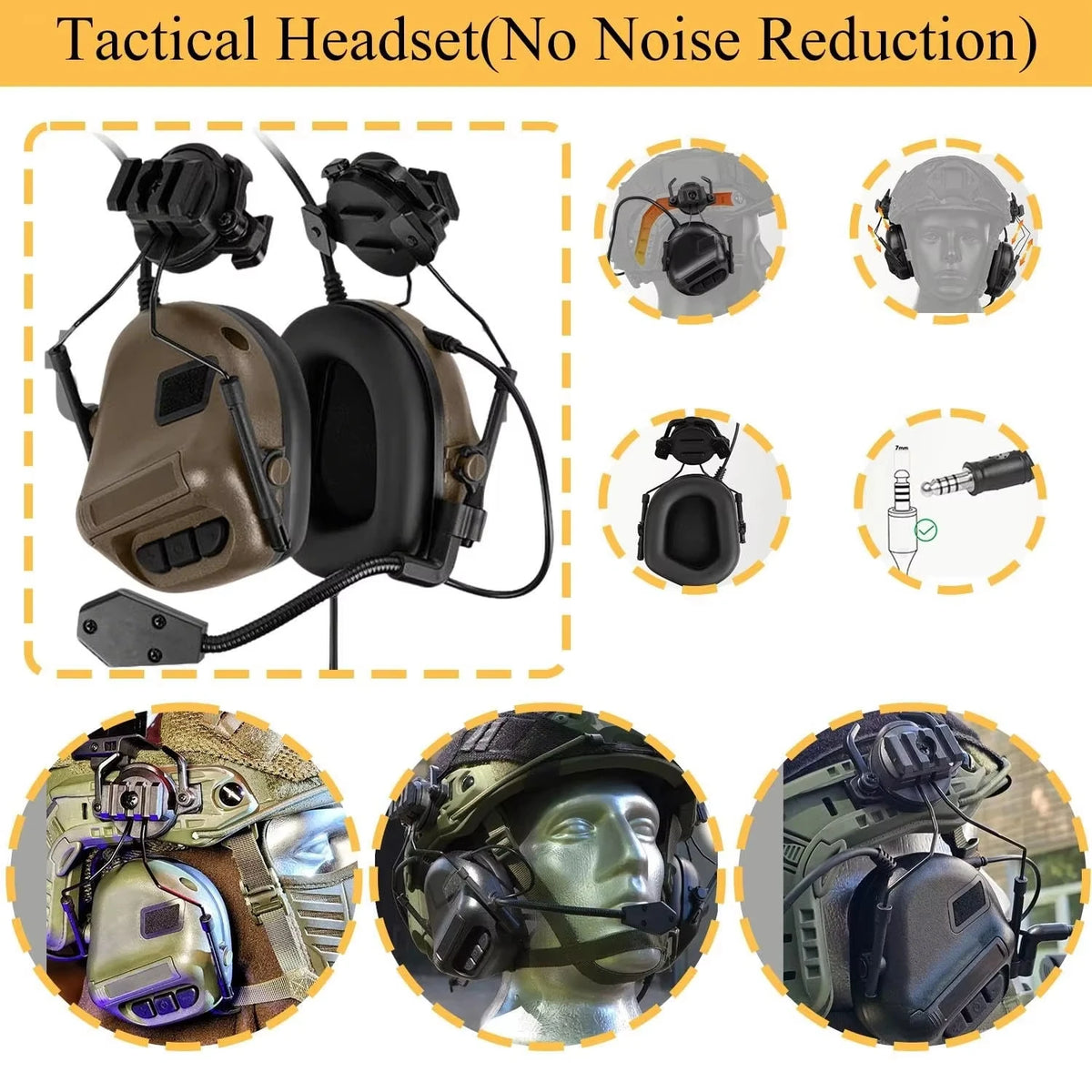 Airsoft Tactical FAST PJ Helmet Set with Camo Cover, Headset, GPNVG-18, L4G24 NVG Mount, Signal Light, Counterweight Pouch