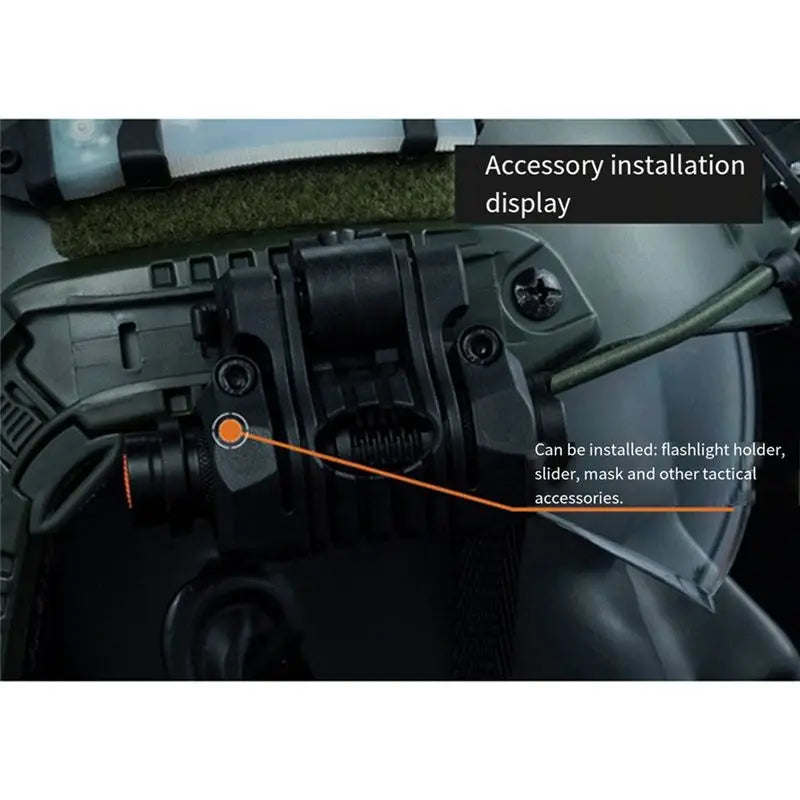 [NEW A09R!】 For FAST Helmet Rail Accessories Multifunctional DIY For CS Protective Gear Arc Portable Helmet Rail Spare Parts A1
