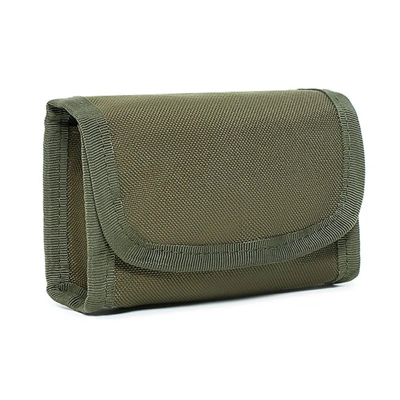 10-Round Tactical Shot Bag - MOLLE Waist Pouch with 10 Grids, Vest Nylon 12GA Shotgun Ammo Holder for Outdoor Shooting & Hunting