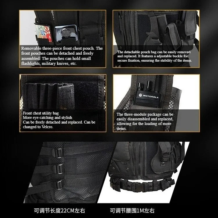 Bestseller 047 Tactical Vests - Mesh Panels for Breathability, Durability and Outdoor Protection Equipment