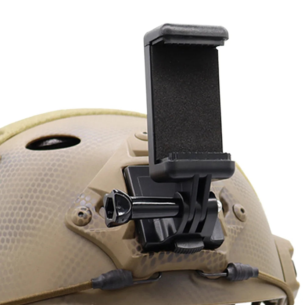High Quality Tactical FAST MICH NVG Helmet Phone Mount Base Adapter For Mobile Phone GoPro HD Hero 1 2 3 4 Camera Mount