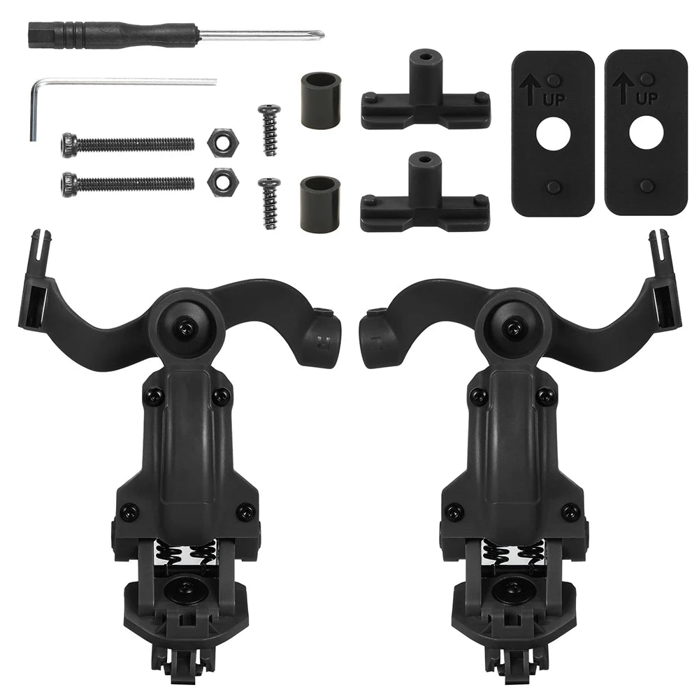 Multi-Angle Rotation Tactical Helmet Rail Adapter – Fit OPS Core ARC Team Wendy  Rail Shooting Headset