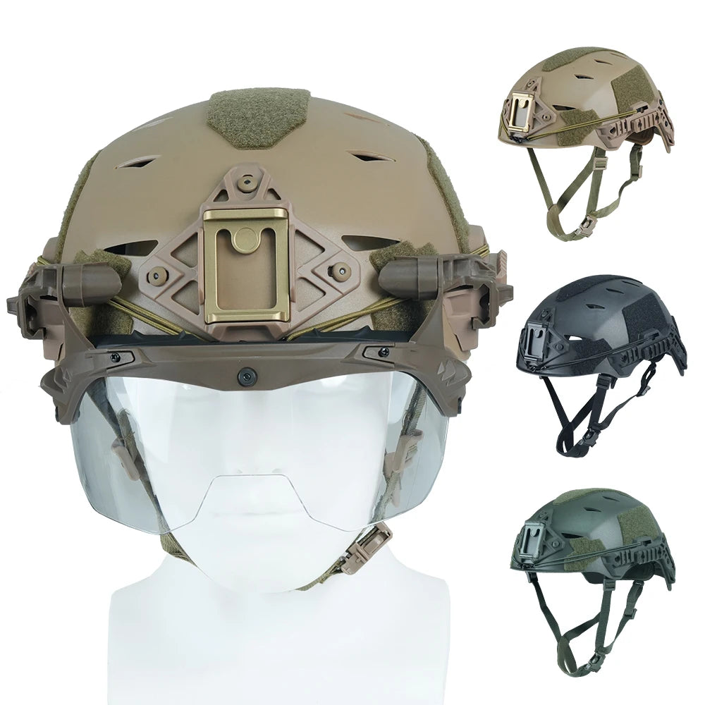 BOOIU Wendy Training Tactical Helmet Simplified Version EX Rail 3.0 Hunting AF suspension CS Combat Protective Airsoft Helmet